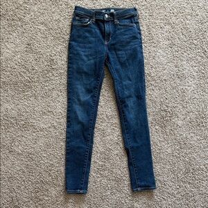 Old Navy Dark Blue High-Rise Rockstar Jeggings